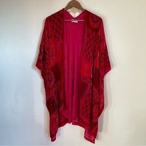 Red velvet burnout kimono ♥️